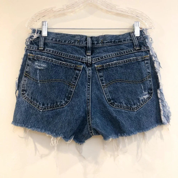 Furst Of A Kind Upcycled Distressed Denim Short 32 - Picture 6 of 9